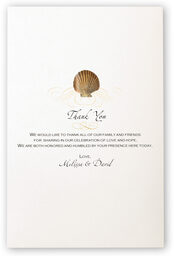 Photograph of Seashell Pattern 09 Wedding Programs