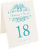 Photograph of Tented Seashorse Vintage Monogram Table Numbers