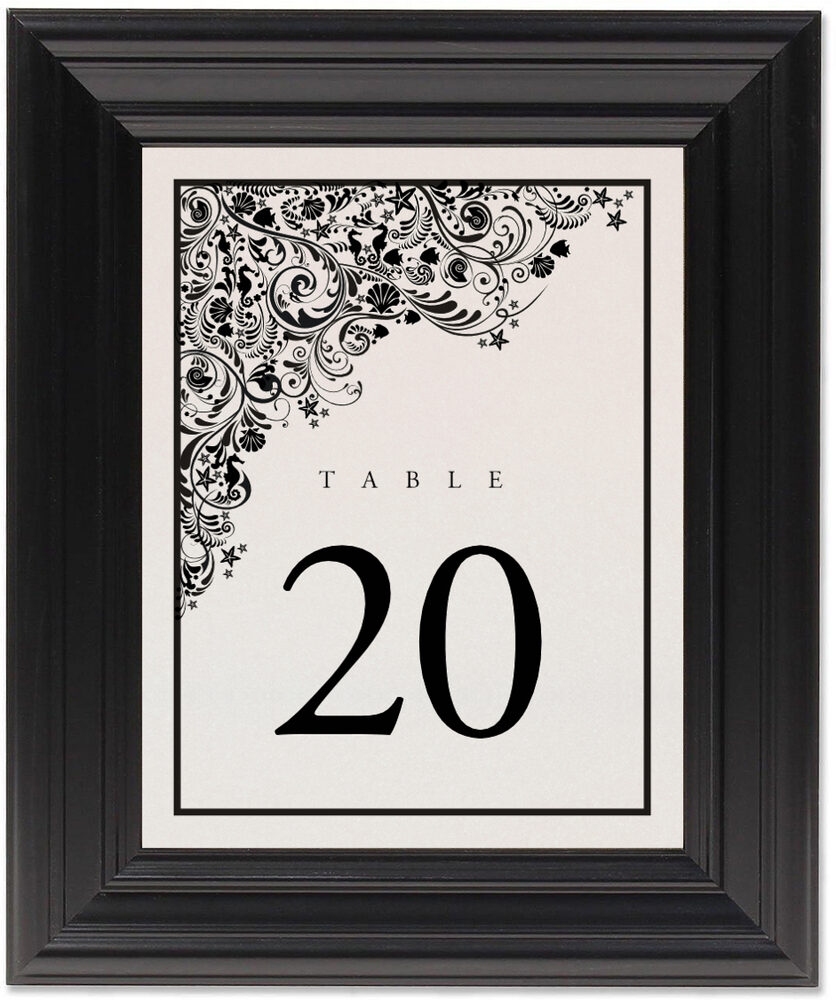 Framed Photograph of Tropical Storm Table Numbers