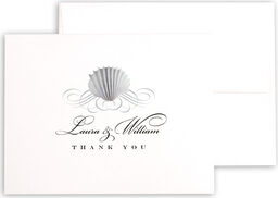 Photograph of Seashell Scallop Swirl Thank You Notes