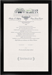 Photograph of Passionate Peacock 01 Wedding Certificates