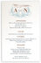 Photograph of Bodini Birds Wedding Menus