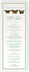 Photograph of Butterfly Ballet Wedding Menus