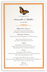 Photograph of Butterfly Wishes Wedding Menus