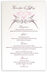 Photograph of Lovebirds Wedding Menus