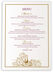 Photograph of Pompous Peacock Wedding Menus