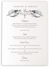 Photograph of Starling Square Wedding Menus