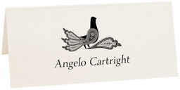 Photograph of Tented Love Dove Place Cards