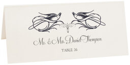 Photograph of Tented Starling Square Place Cards