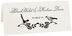 Photograph of Tented Woodcut Birds Place Cards