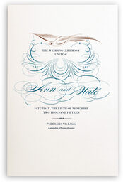 Photograph of Bodini Birds Wedding Programs