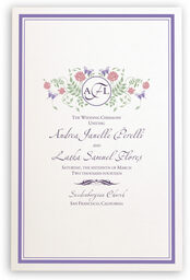 Photograph of Butterfly Kisses Wedding Programs