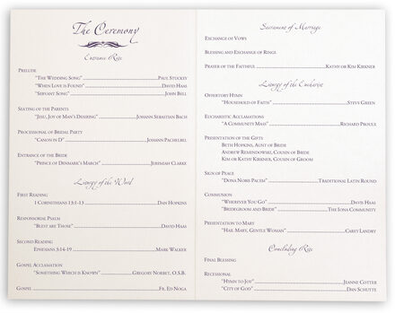 Butterfly Kisses Contemporary Monogram Church And Wedding Programs
