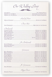 Photograph of Butterfly Kisses Wedding Programs