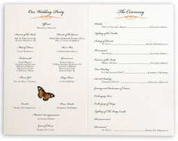 Photograph of Butterfly Wishes Wedding Programs