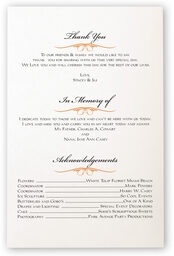 Photograph of Butterfly Wishes Wedding Programs