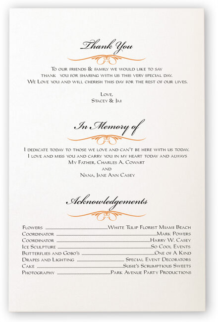 Butterfly Wishes Monarch Butterfly Wedding Program And Church