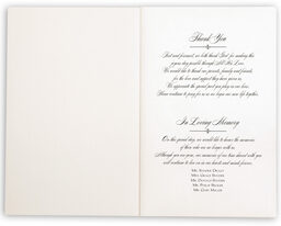 Photograph of Constitution Flourish Birds Wedding Programs