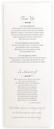 Photograph of Leah and Luna Monotone Wedding Programs