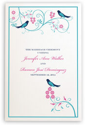 Photograph of Leah and Luna Wedding Programs