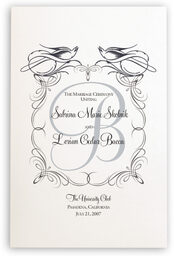 Photograph of Starling Square Wedding Programs