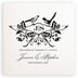 Photograph of Woodcut Birds Square Wedding Program Wedding Programs