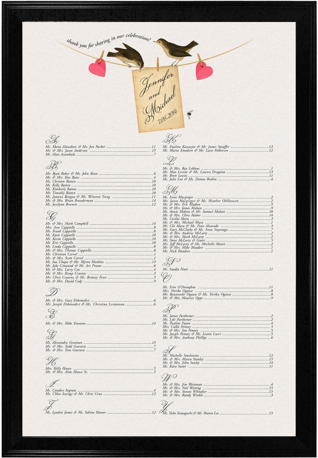 Chi Seating Chart