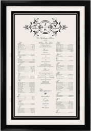 Photograph of Woodcut Birds Seating Charts