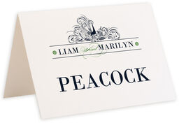 Photograph of Tented Pompous Peacock Table Names