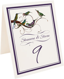 Photograph of Tented Birdz Family Table Numbers