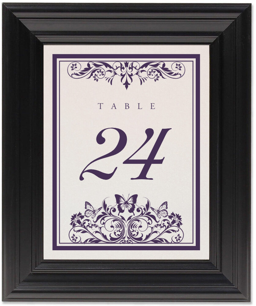 Framed Photograph of Chrysalis Table Numbers