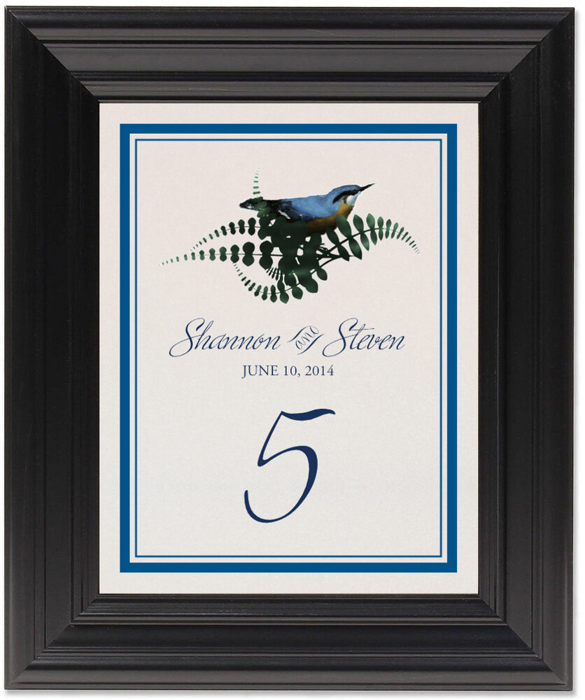 Framed Photograph of Loopie Table Numbers