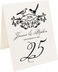 Photograph of Tented Woodcut Birds Table Numbers