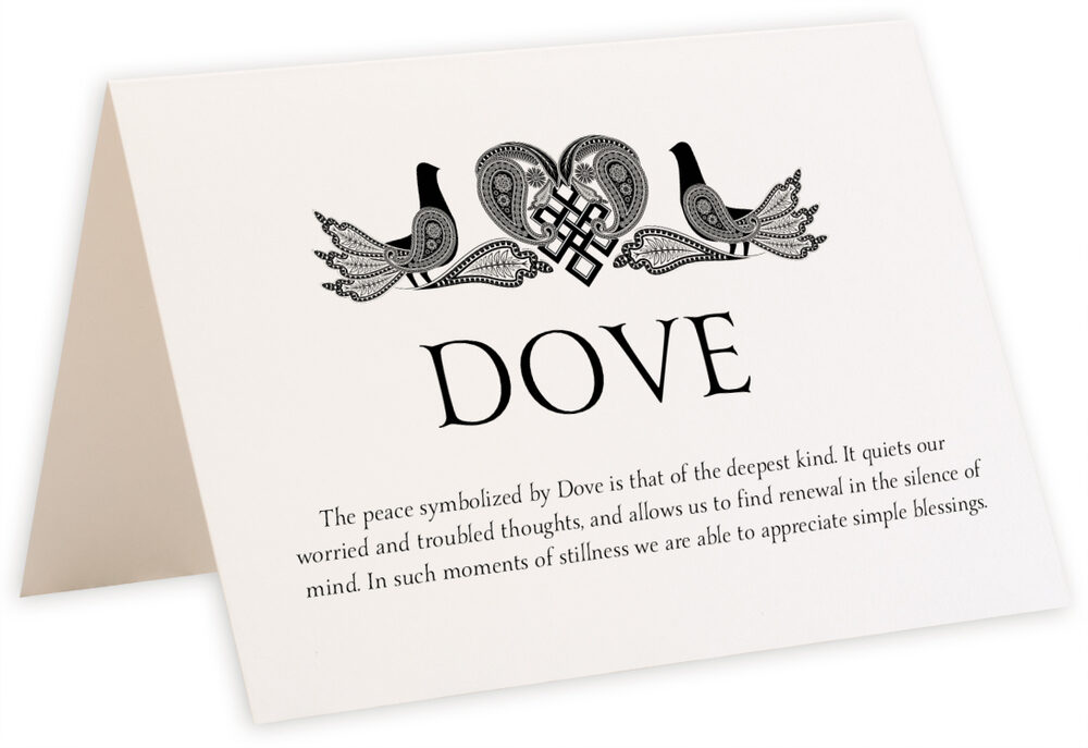 Photograph of Tented Love Dove Memorabilia Cards
