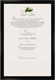 Photograph of Calla Lily Swirl 02 Wedding Certificates