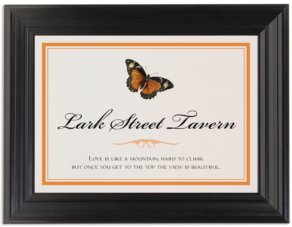 Framed Photograph of Butterfly Wishes Memorabilia Cards