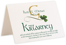 Photograph of Tented Wispy Shamrock Memorabilia Cards