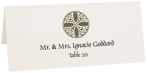 Photograph of Tented Celtic Cross 07 Place Cards