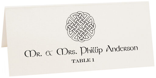 Photograph of Tented Celtic Knot Assortment Place Cards