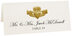 Photograph of Tented Gold or Silver Claddagh Place Cards