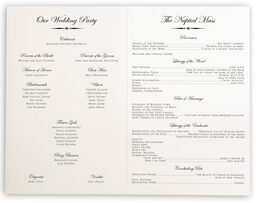 Photograph of Gold Claddagh Wedding Programs
