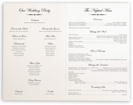 Gold Claddagh Irish Wedding Program Celtic Wedding Ceremony