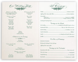 Photograph of Scott's Garden Wedding Programs