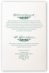 Photograph of Scott's Garden Wedding Programs