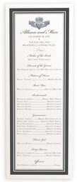 Photograph of Silver Claddagh Border Wedding Programs