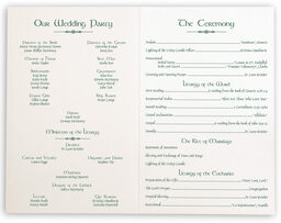 Photograph of Wispy Shamrock Wedding Programs