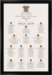 Photograph of Coat of Arms Seating Charts