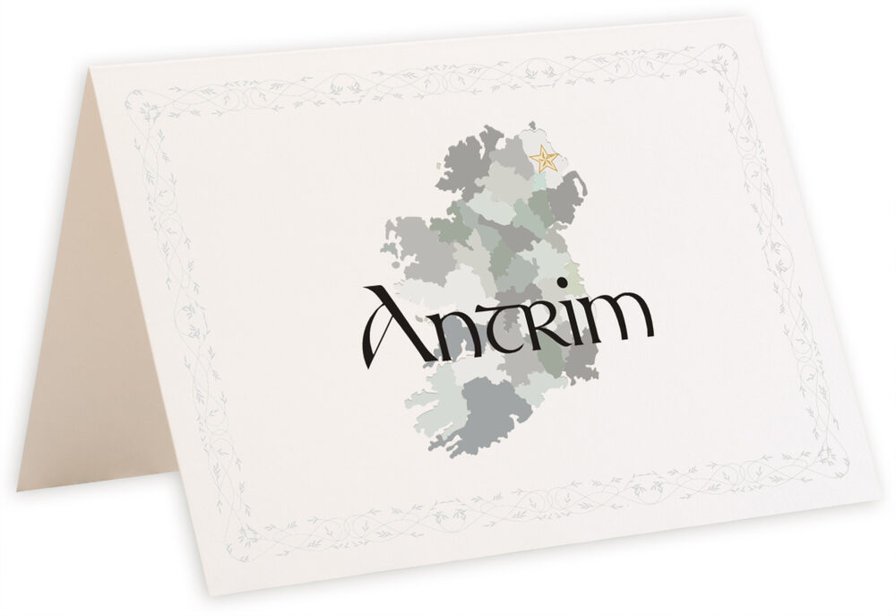 Photograph of Tented Map of Ireland Table Names