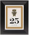 Framed Photograph of Bronze Scottish Luckenbooth Table Numbers