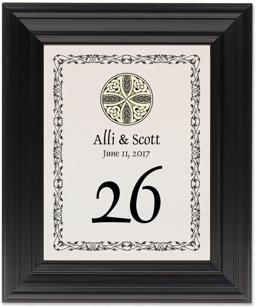 Framed Photograph of Celtic Cross 07 Table Numbers